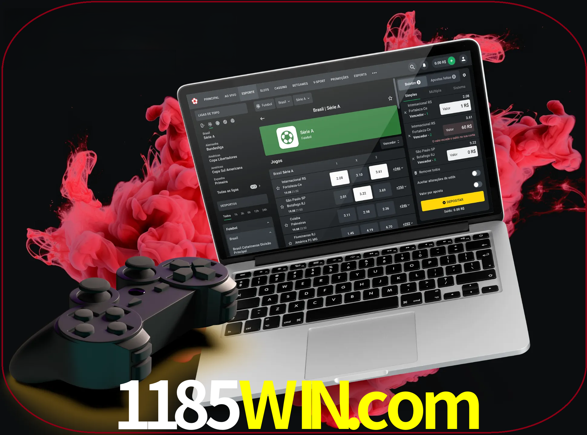 Visite a secção especial de jogos de vídeo em 1185win para descobrir em que jogos pode apostar e ganhar muito dinheiro.
