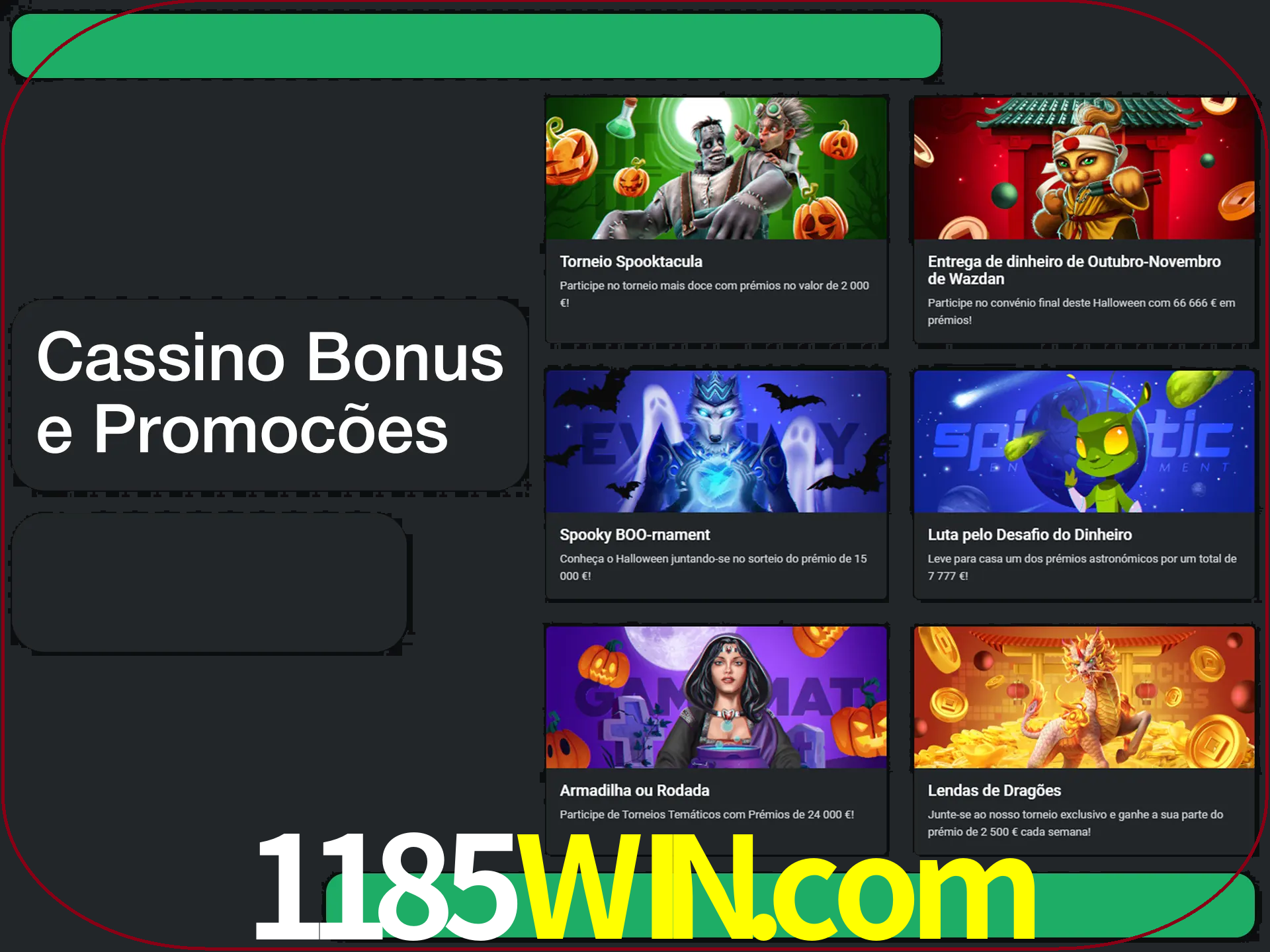 Verifique se há novos bônus de cassino para reivindicar.