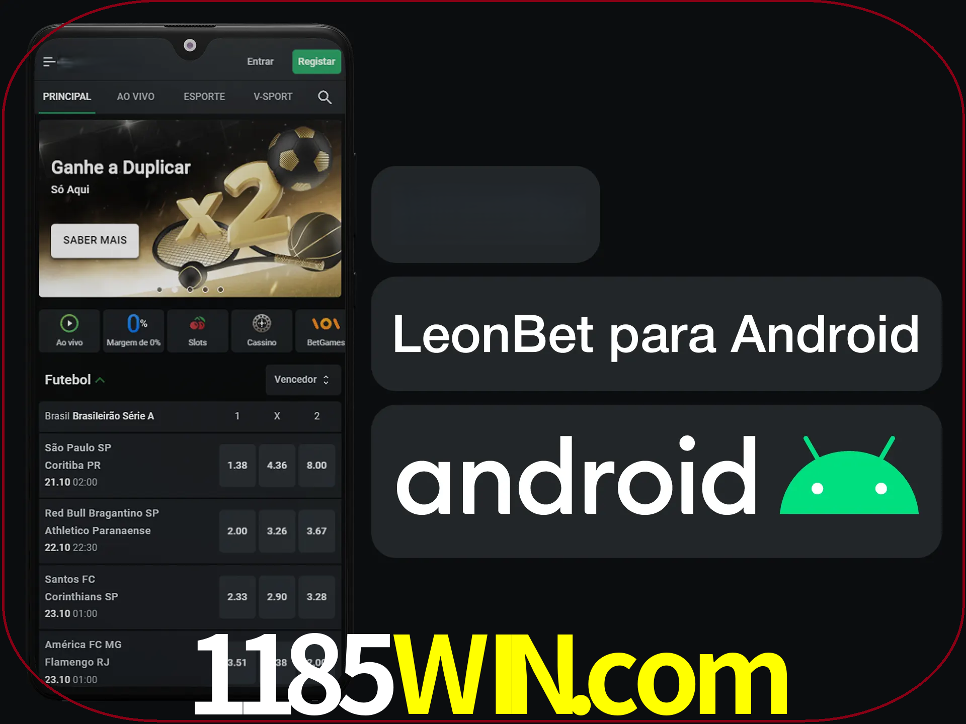 Adquira sua versão poket de LeonBet.